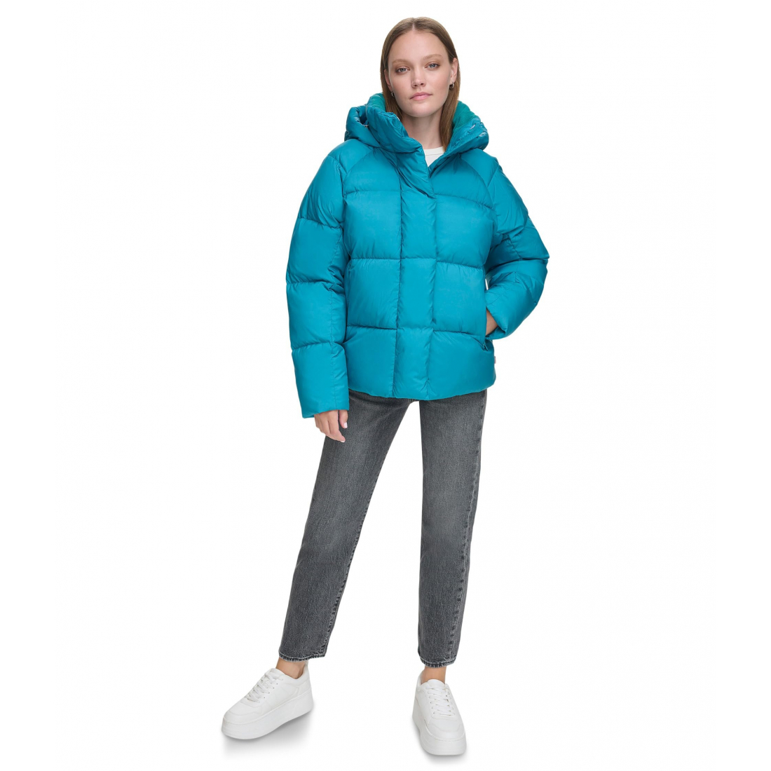 Women's 'Quilted Hooded Bubble' Puffer Jacket