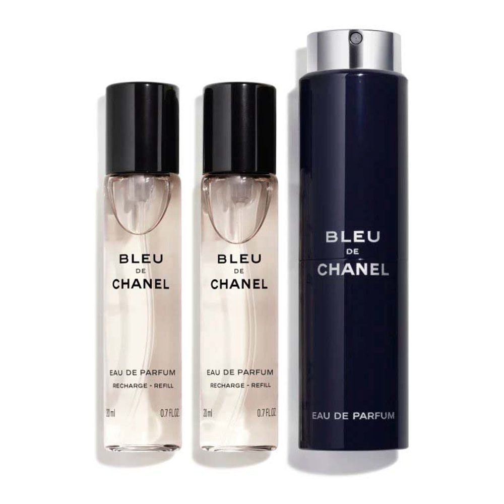 Eau de Parfum - Recharge 'Bleu de Chanel Twist & Spray' - 20 ml, 3 Pièces