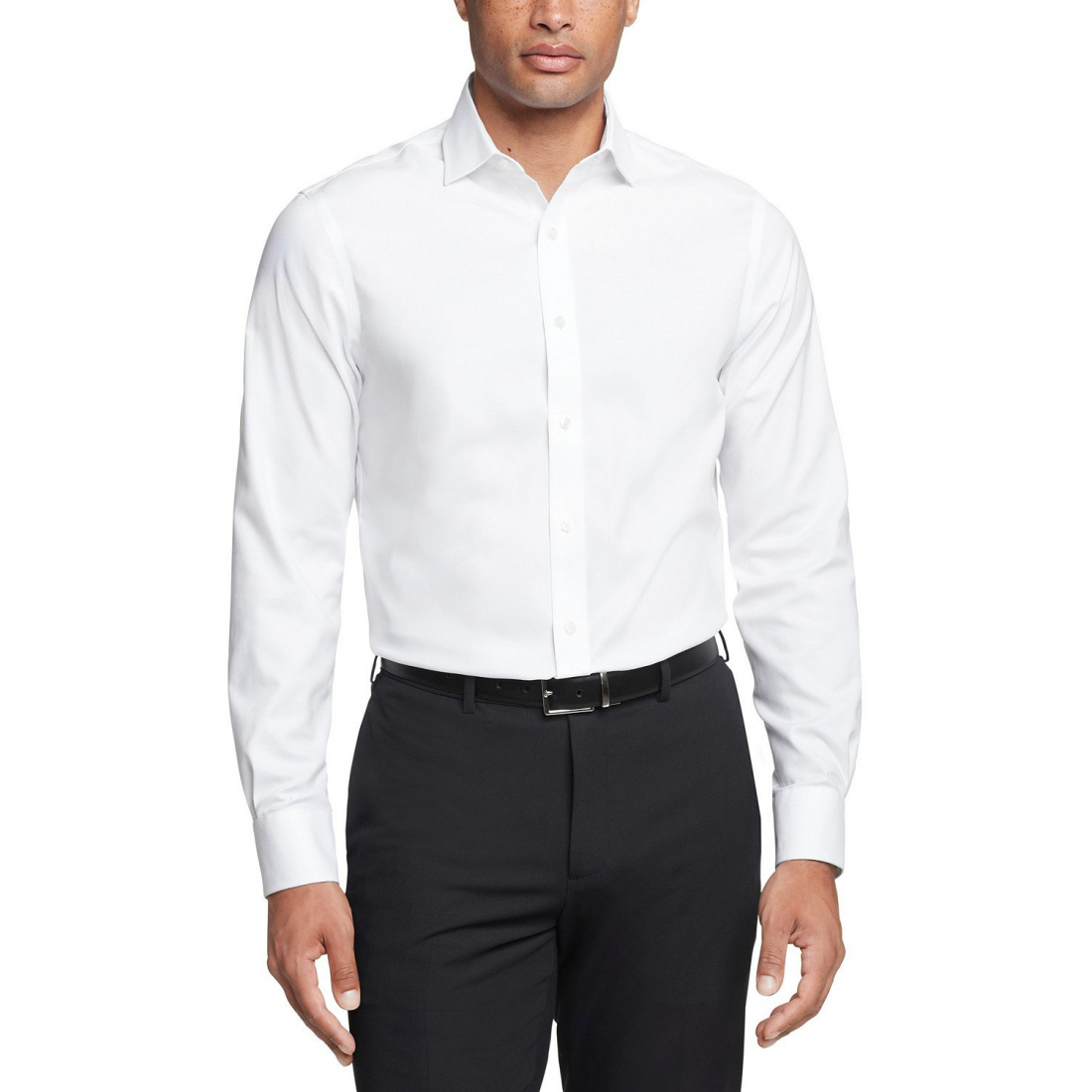 Slim Fit TH Flex Essentials Wrinkle Resistant Stretch Dress Shirt für Herren