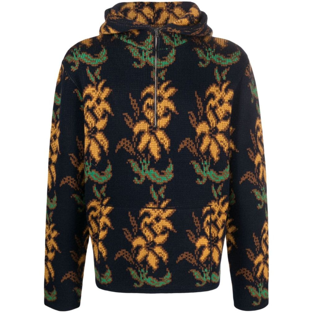 Sweatshirt à capuche  'Floral-Intarsia' pour Hommes