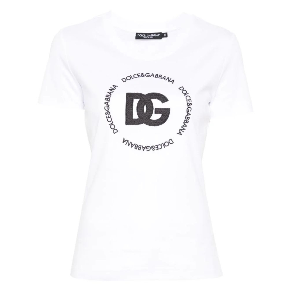 'Embroidered-Logo Interlock' T-Shirt für Damen