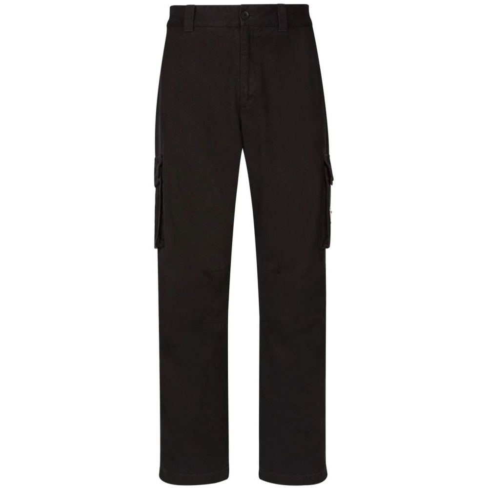 Men's 'Logo-Plaque' Cargo Trousers