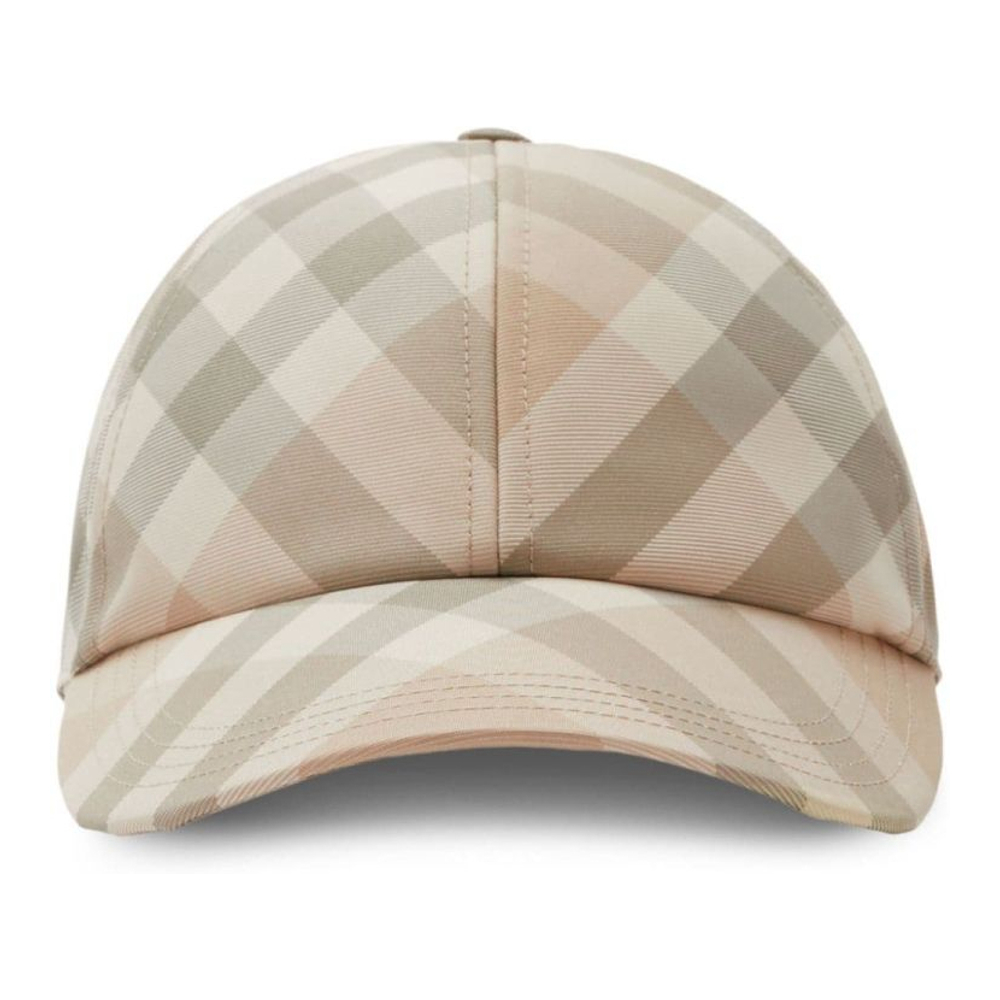 Women's 'Check Pattern Eyelet' Cap