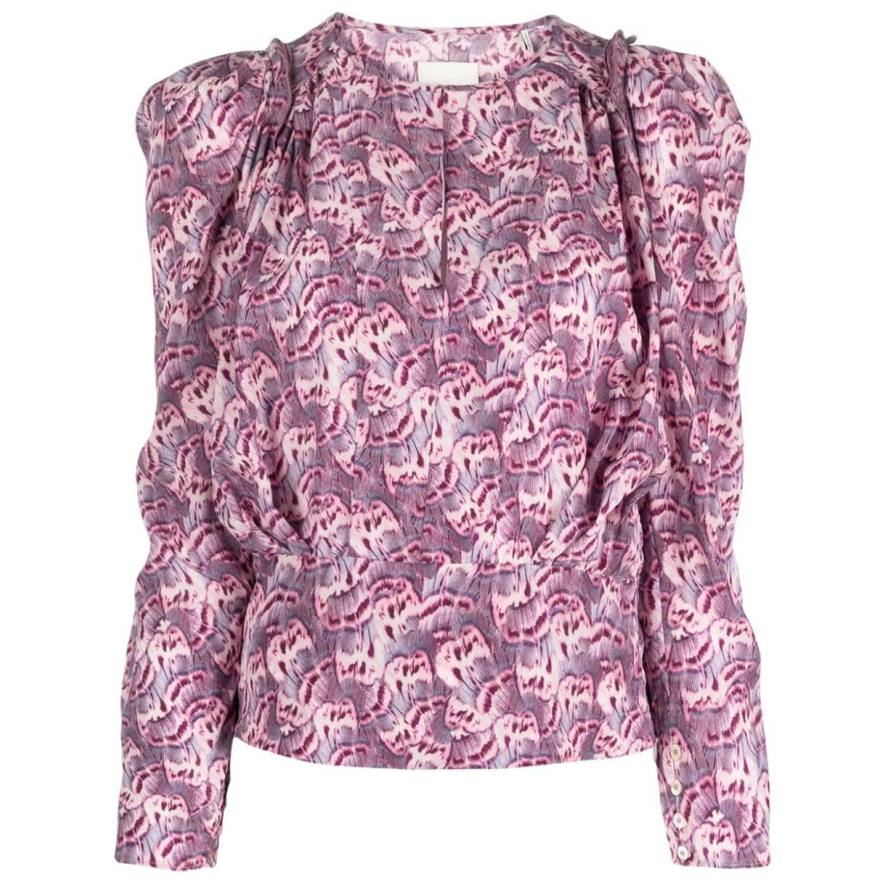 Blouse à manches longues 'Graphic-Print' pour Femmes