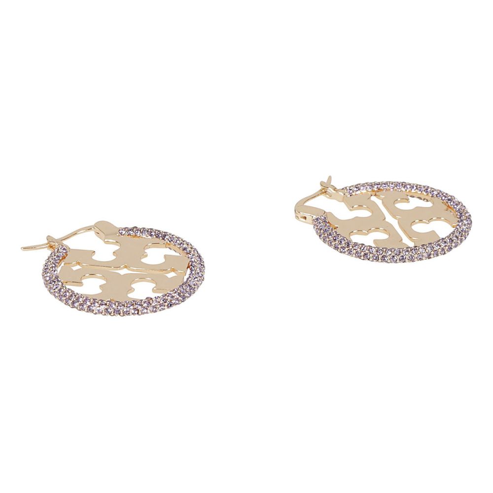 Women's 'Crystal Embellished Logo' Earrings