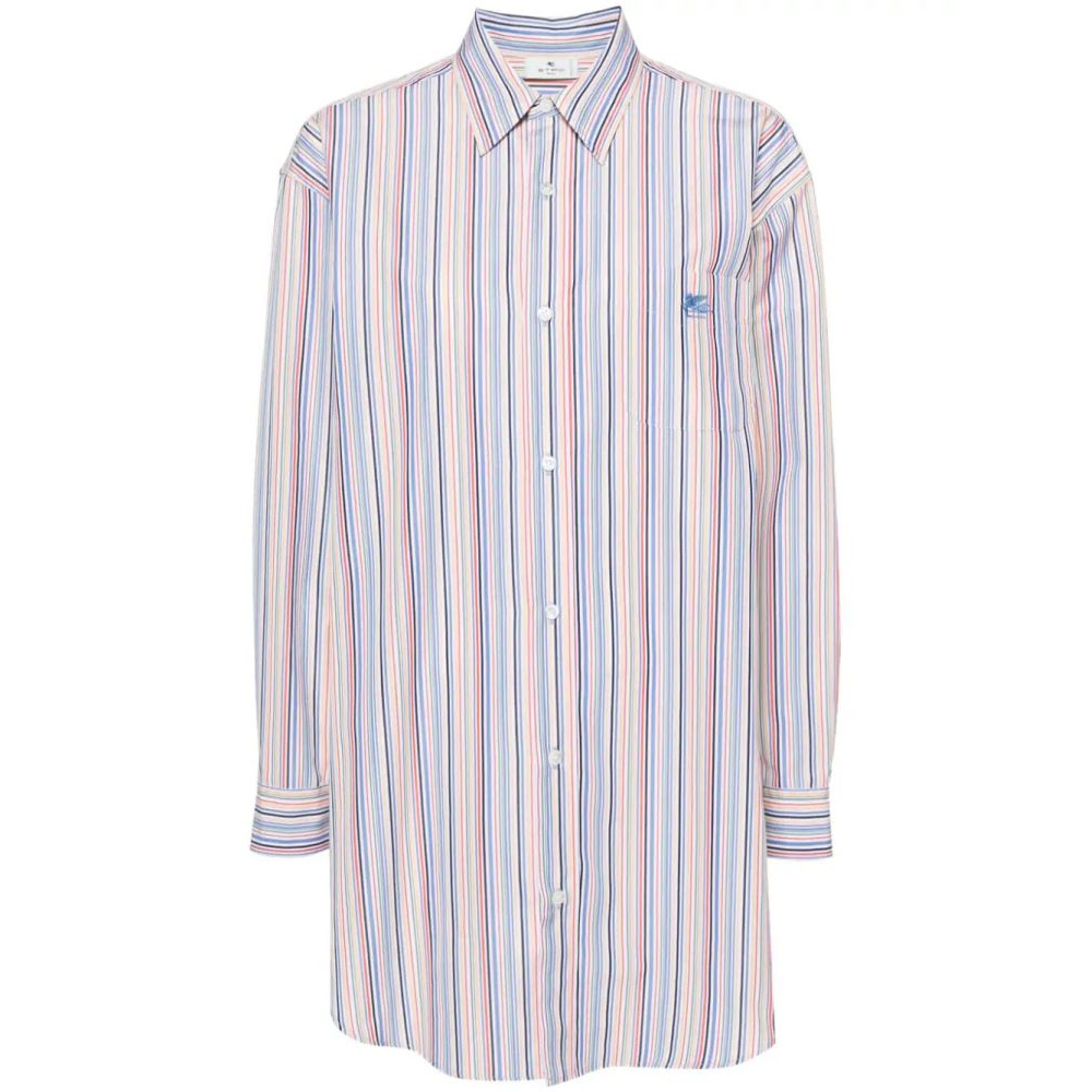 Women's 'Pegaso-Embroidered Striped' Shirt