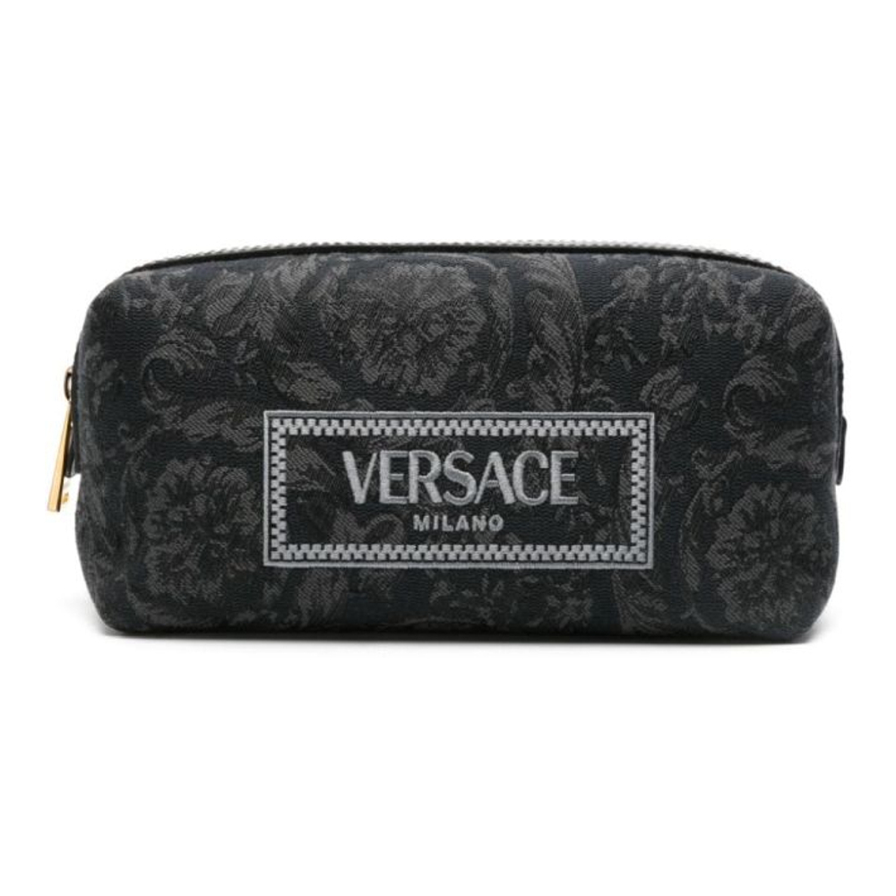 Women's 'Embroidered-Logo' Toiletry Bag