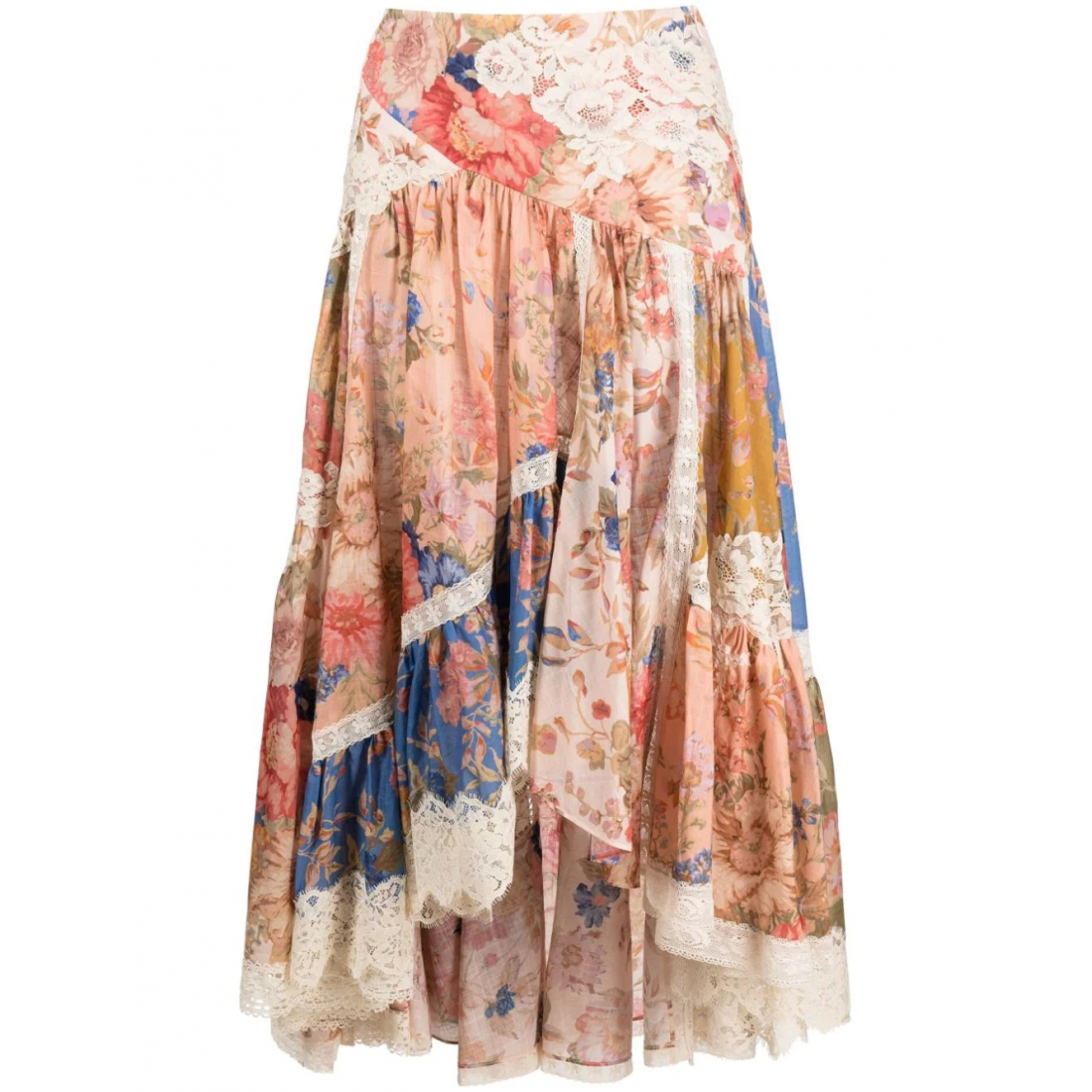 Women's 'August Floral' Midi Skirt