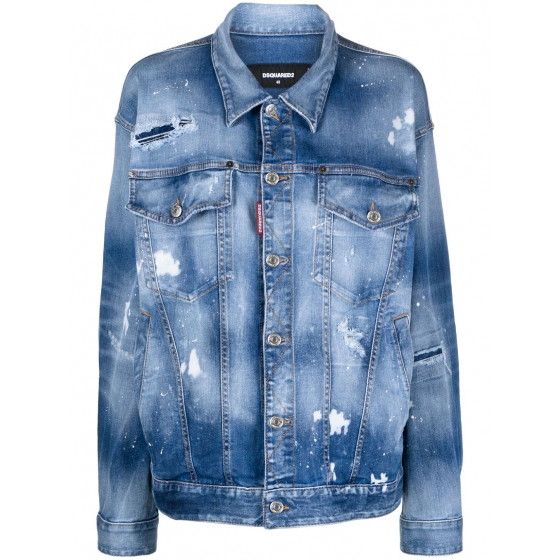 Women's 'Distressed-Effect' Denim Jacket