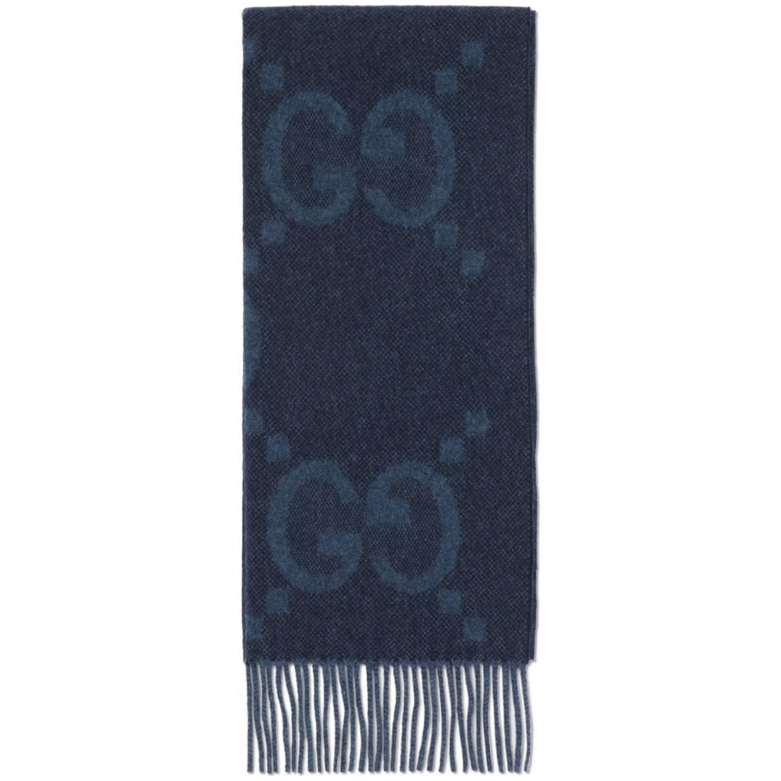 Men's 'GG Fringed' Wool Scarf