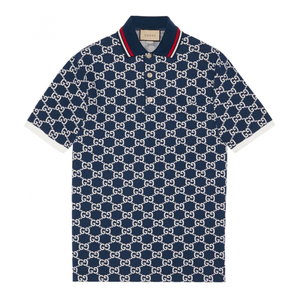 Men's 'Gg Jacquard' Polo Shirt