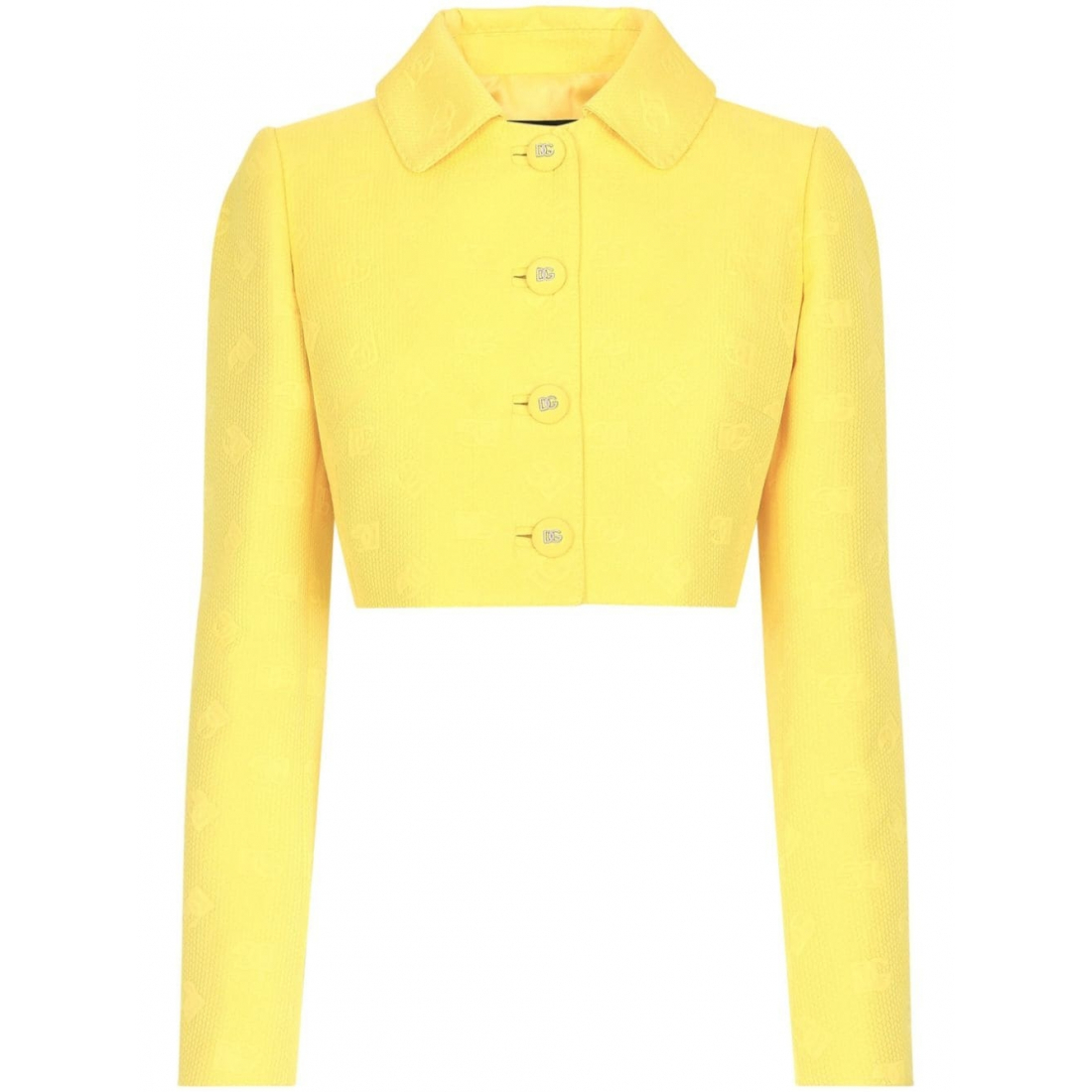 Women's 'Monogram Button-Down' Crop Jacket