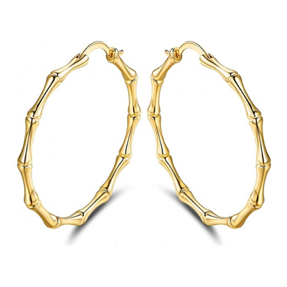 Boucles d'oreilles 'Bamboo Hoop' pour Femmes