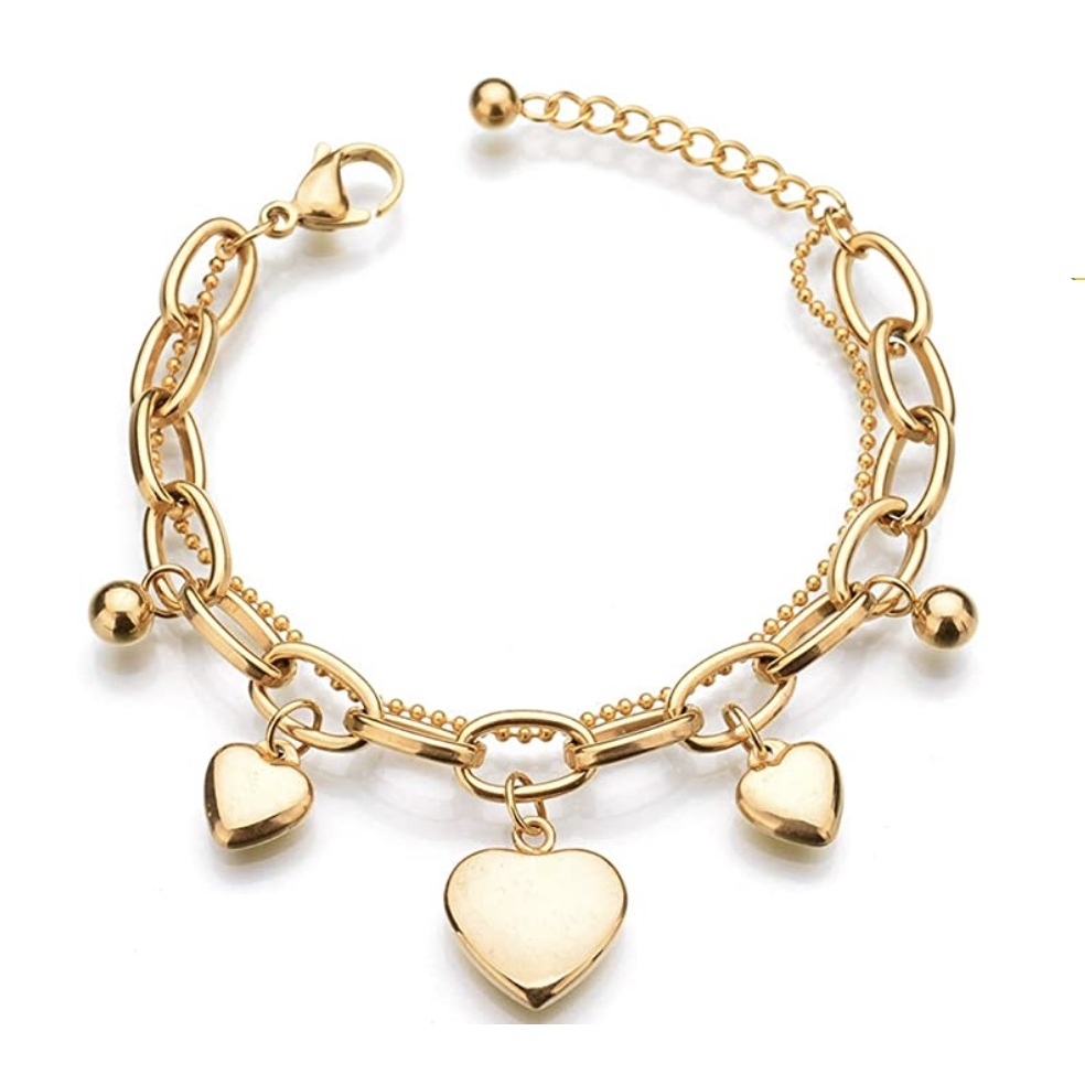 'Heart Charm' Armband für Damen