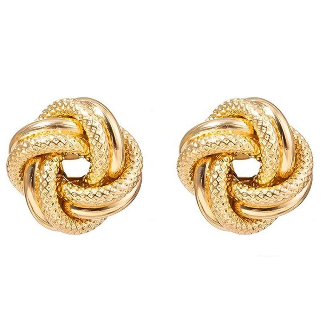 'Textured Knot Stud' Ohrringe für Damen