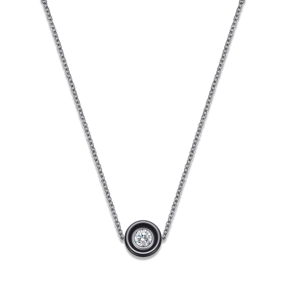 Women's 'Deco Inspired Solitaire' Necklace