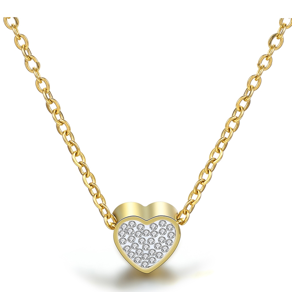 Collier 'Heart Embelished' pour Femmes