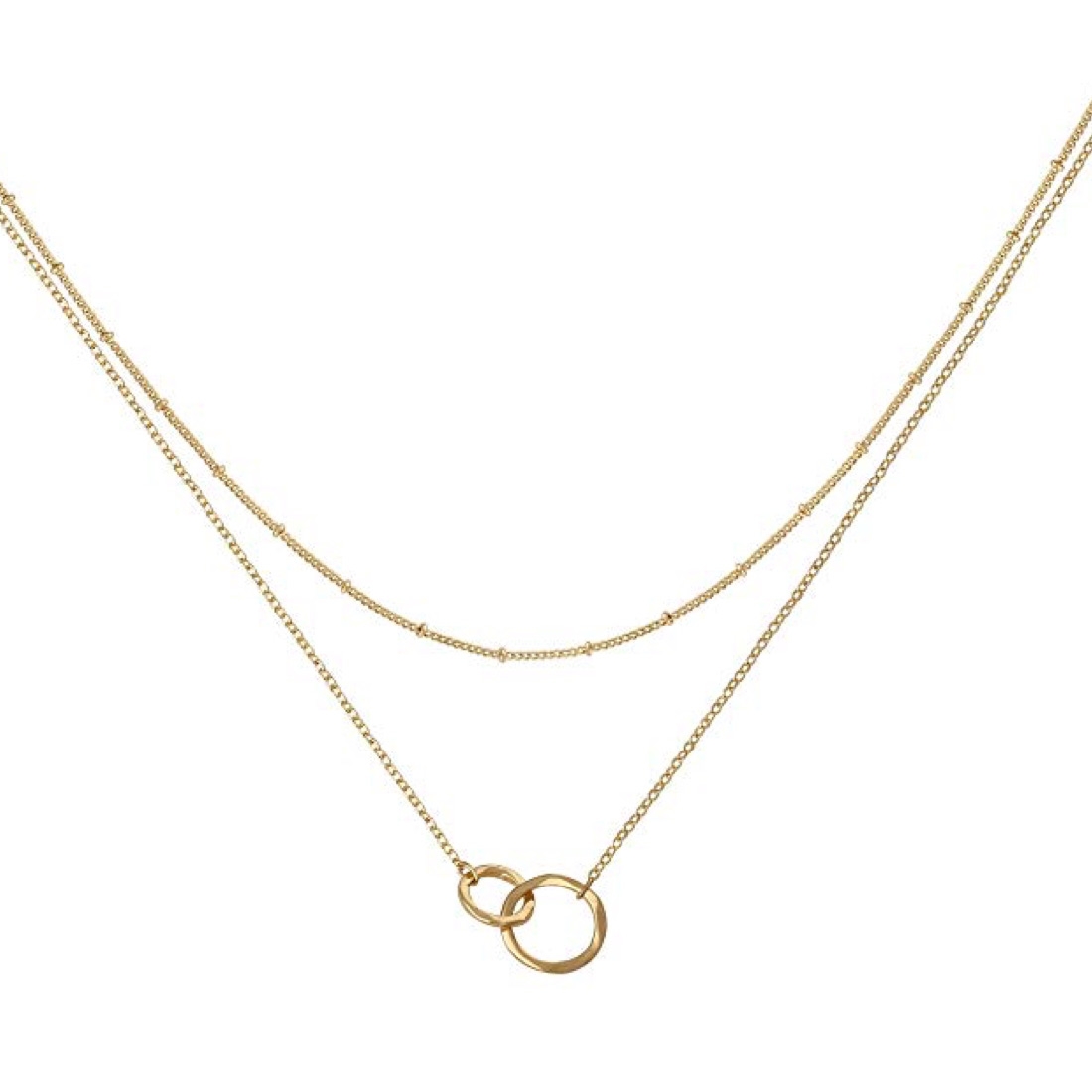 Women's 'Double Ring Layer' Necklace