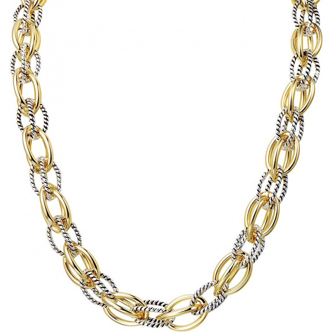 Women's 'Two Tone Multi Chain' Necklace