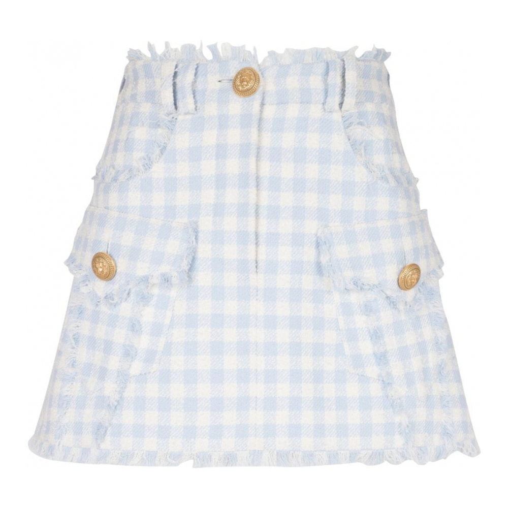 Mini Jupe 'Gingham-Pattern' pour Femmes