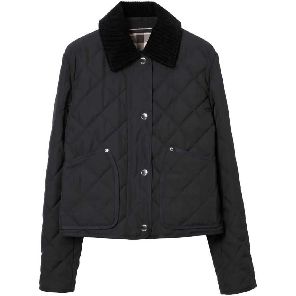 Women's 'Straight-Point Collar' Quilted Jacket