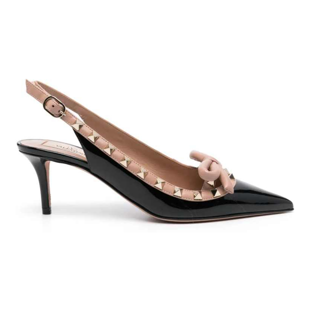 Women's 'Rockstud Bow' Slingback Pumps