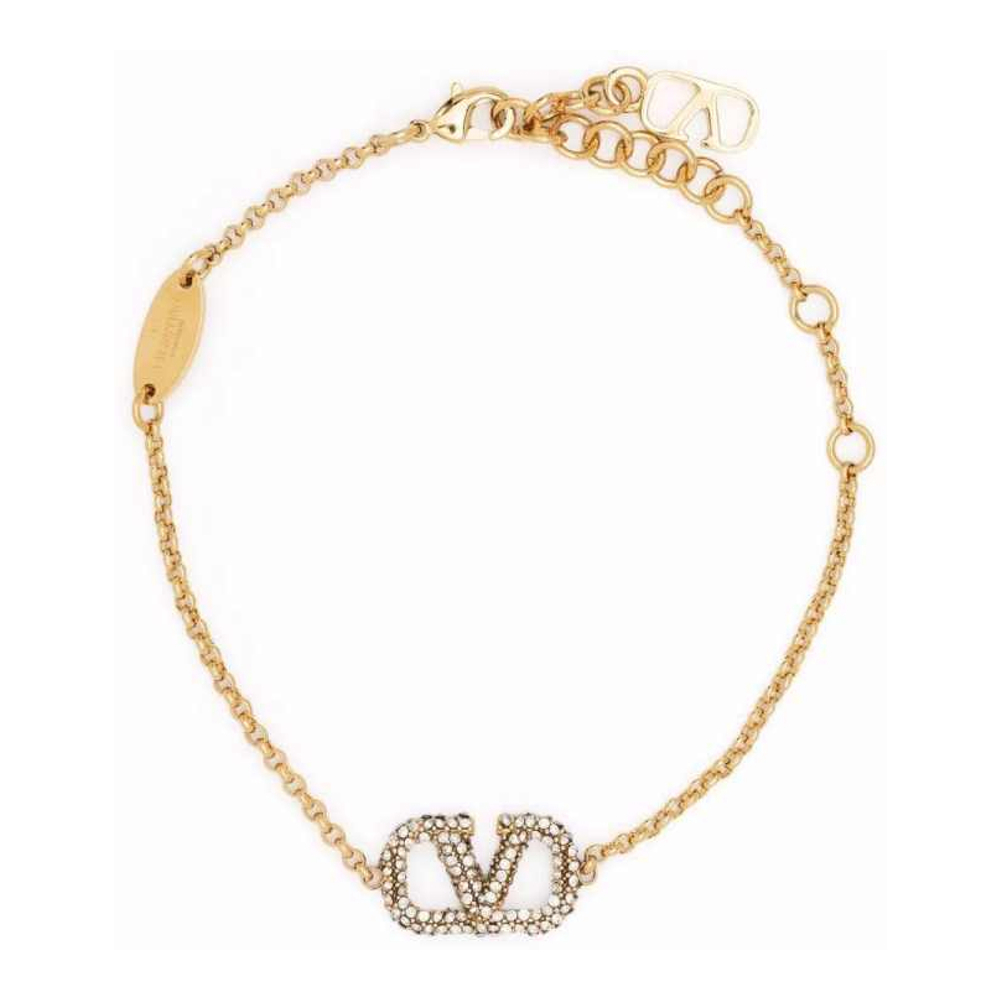 Bracelet 'VLogo Signature Crystal-Embellished' pour Femmes