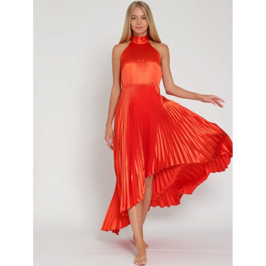 Women's 'Aakaa Pleated' Maxi Dress