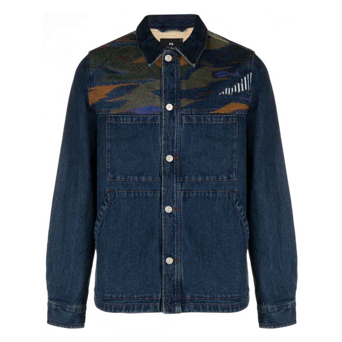 'Plains-Embroidered' Jeansjacke für Herren