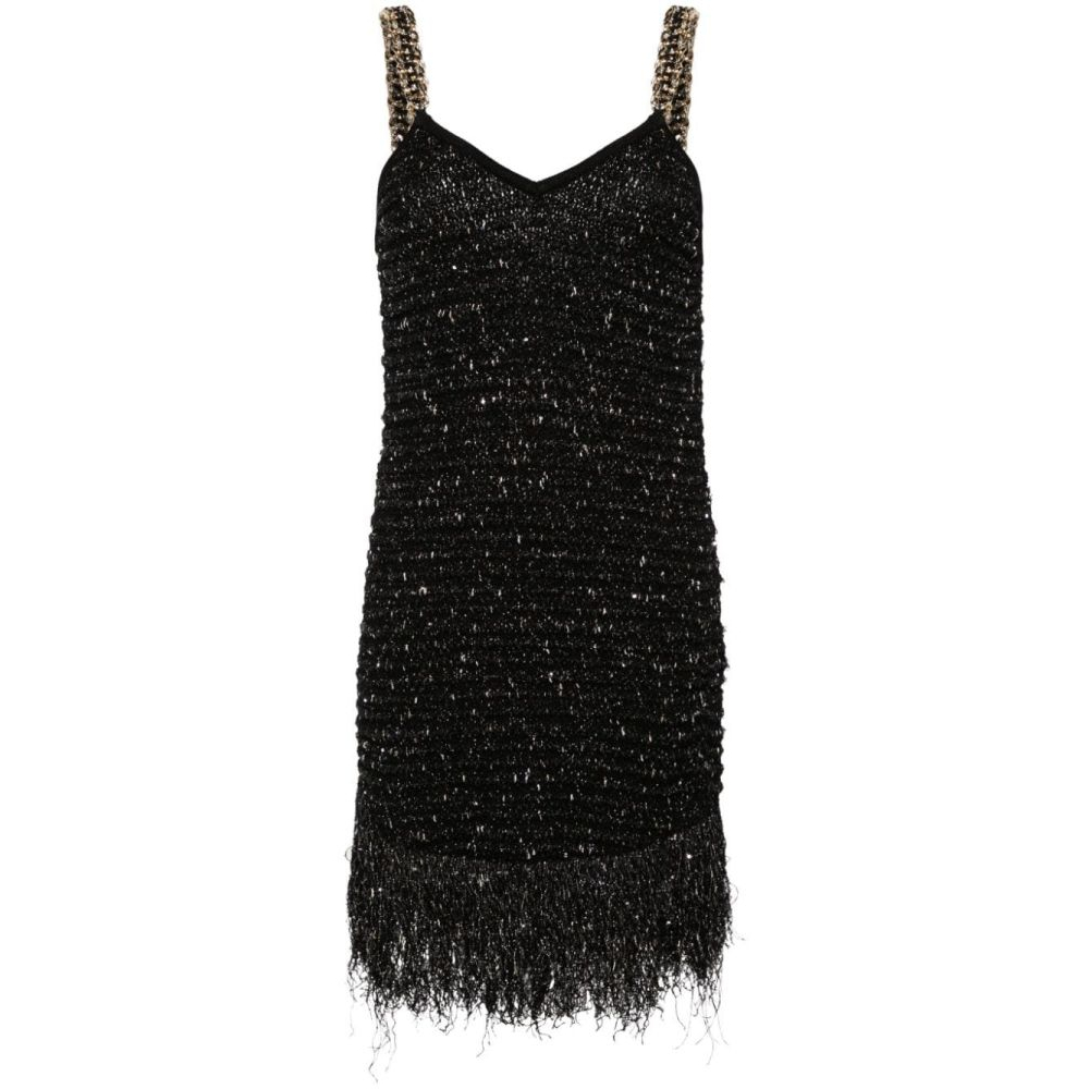 'Fringed Tweed' Mini Kleid für Damen