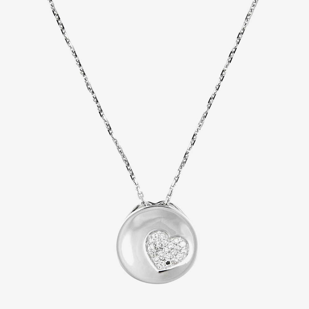 Pendentif sur chaine 'Coeur Gravé' pour Femmes