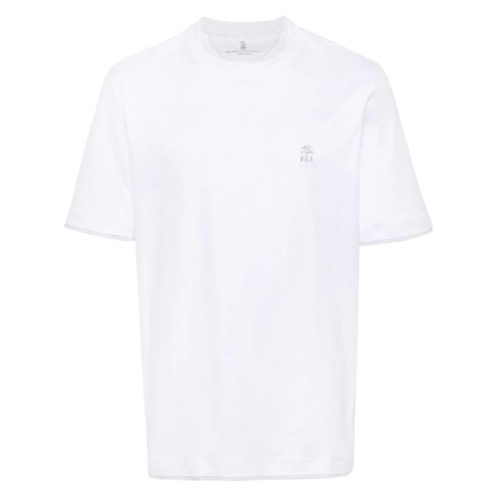 T-shirt 'Logo-Embroidered Layered' pour Hommes