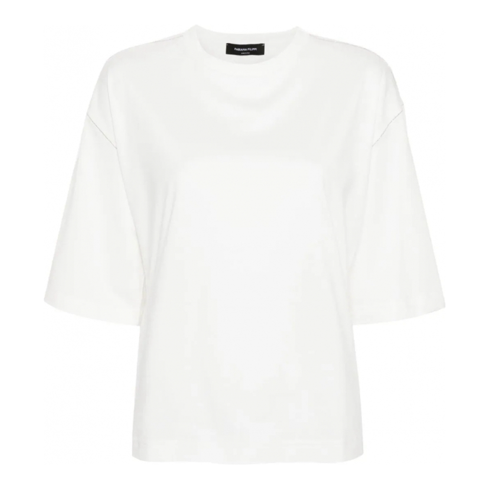 T-shirt 'Chain-Detailed' pour Femmes