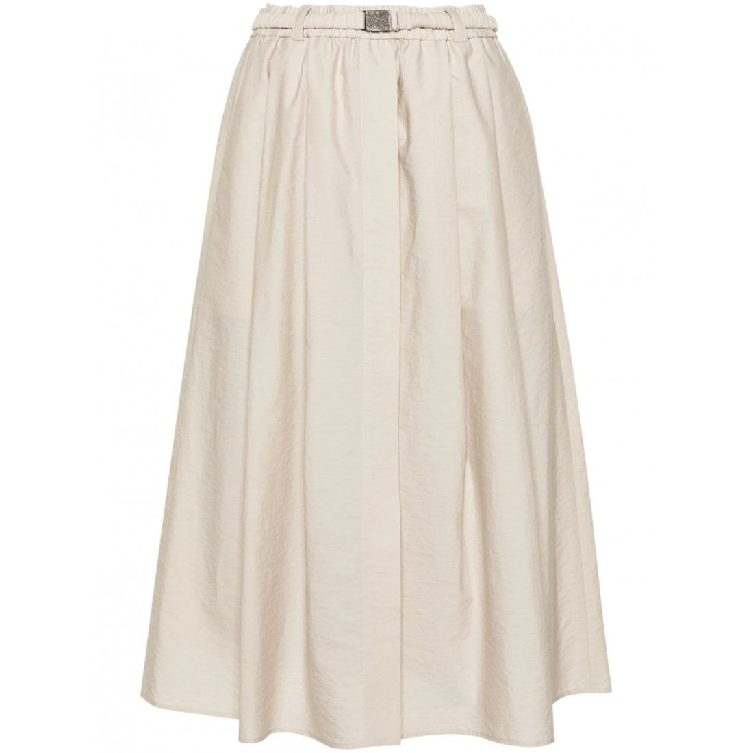 Jupe Midi 'Buckled Pleated' pour Femmes