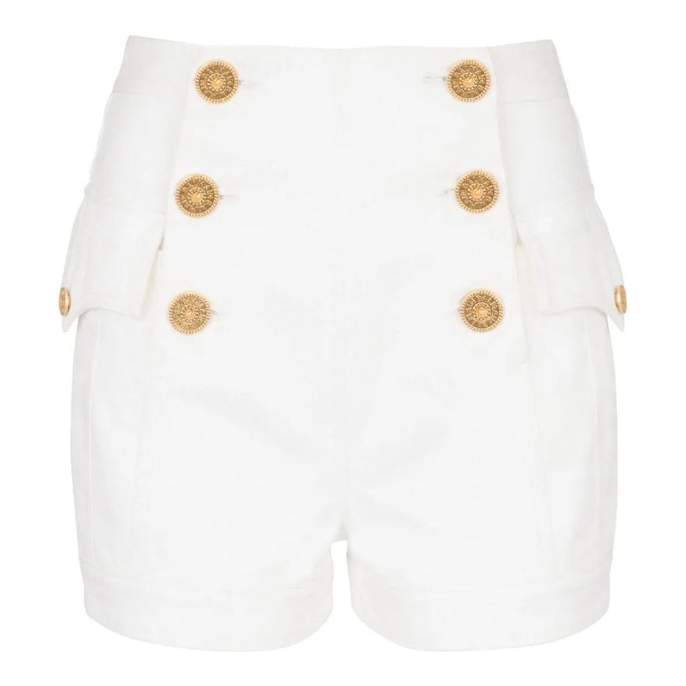 Women's '6-Button' Denim Shorts
