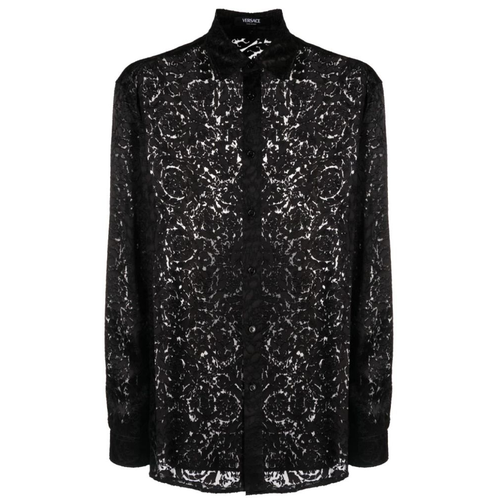 Men's 'Barocco Devoré-Effect' Shirt