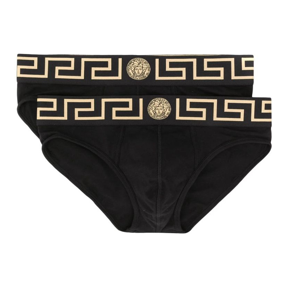 Men's 'Greca Border' Briefs - 2 Pieces