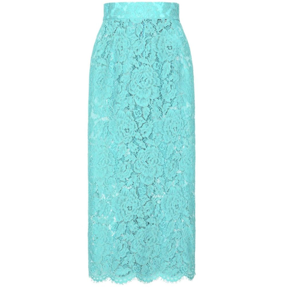 Women's 'Floral-Lace' Midi Skirt