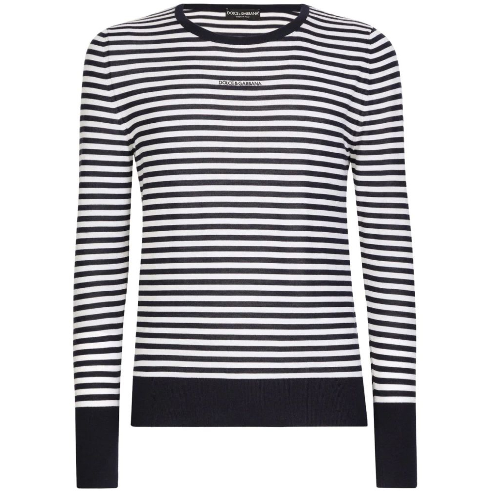 'Logo-Embroidered Striped' Pullover für Herren