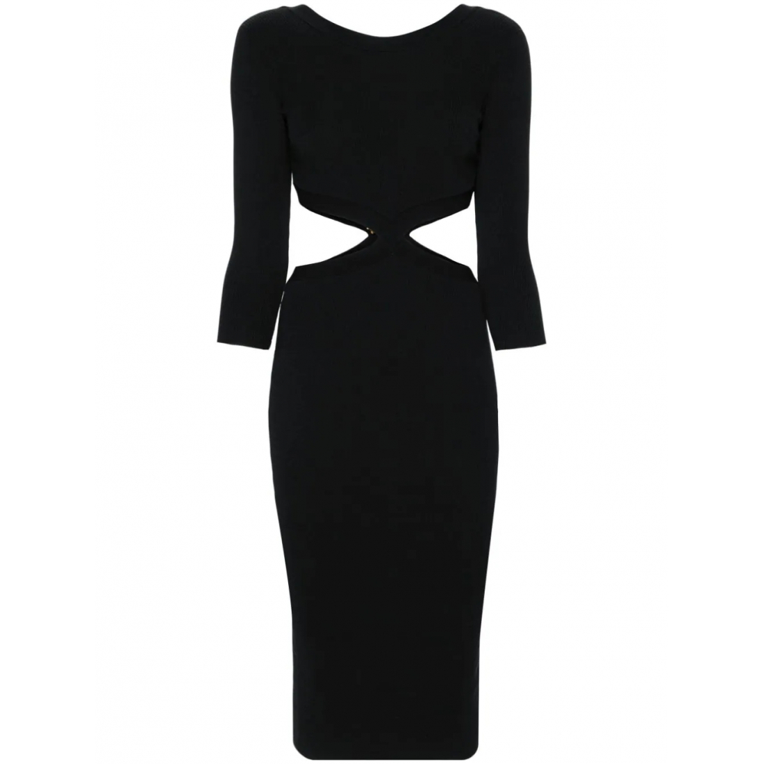 Robe Midi 'Cut-Out Ribbed' pour Femmes