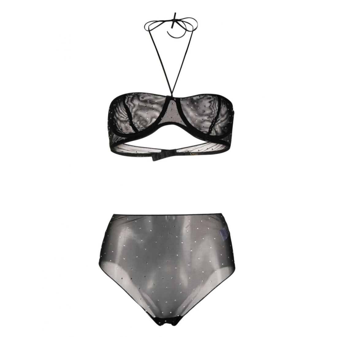 Women's 'Crystal-Embellished' Bra & Briefs Set