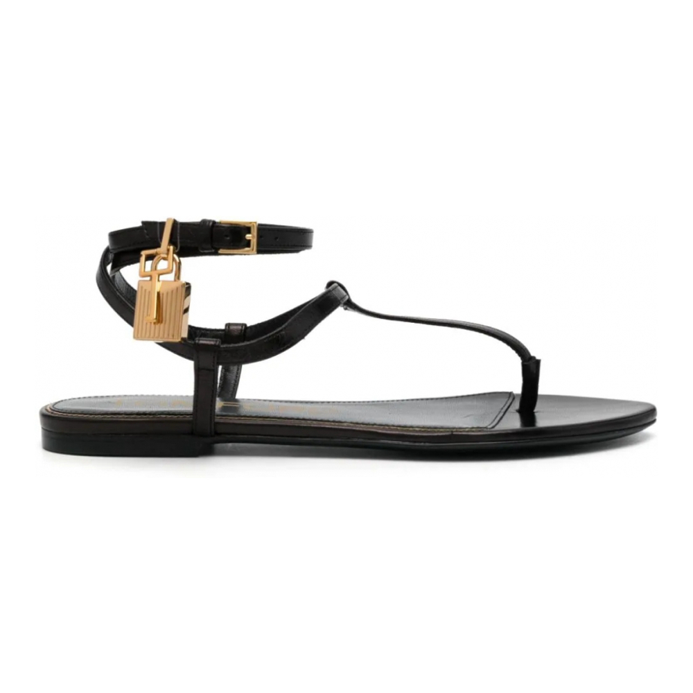 Women's 'Padlock' Flat Sandals