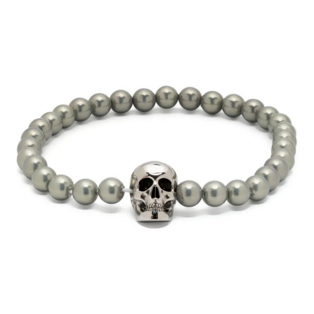 Men's 'Skull Pearl' Bracelet