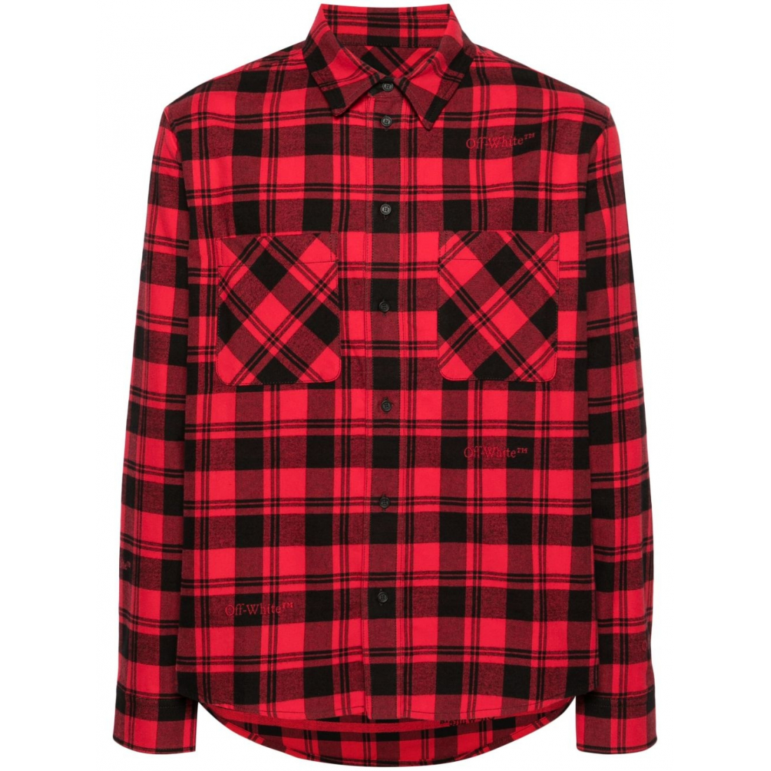 Chemise 'Logo-Embroidered Checked' pour Hommes