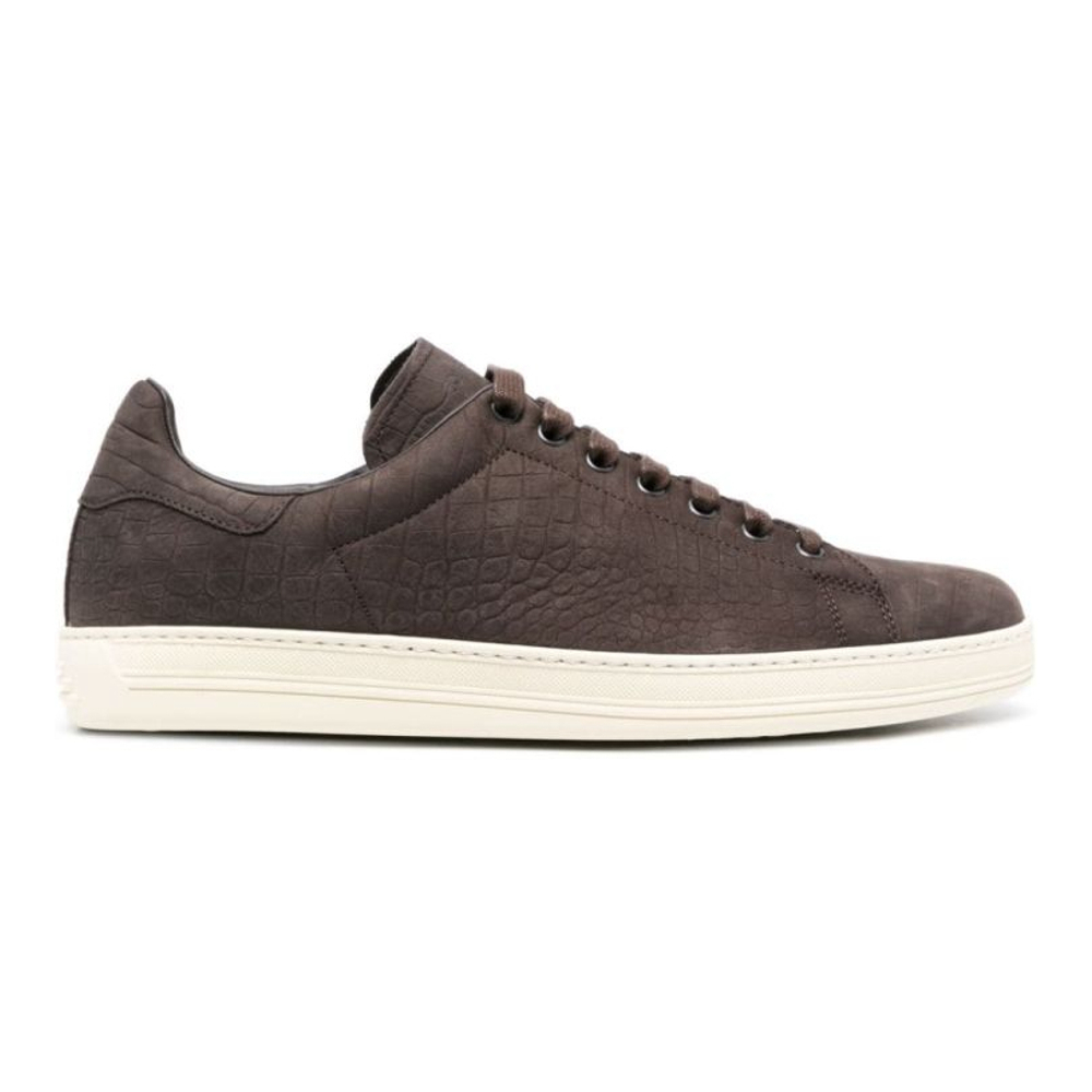 Men's 'Warwick Crocodile-Effect' Sneakers