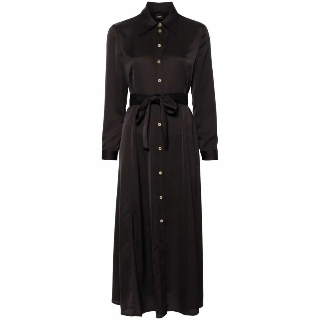 Robe chemise 'Belted Button-Up' pour Femmes