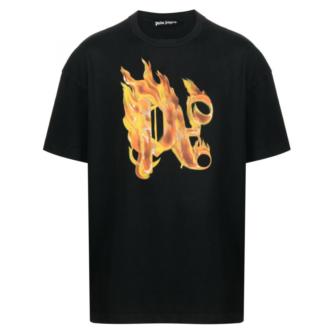 'Burning Monogram' T-Shirt für Herren