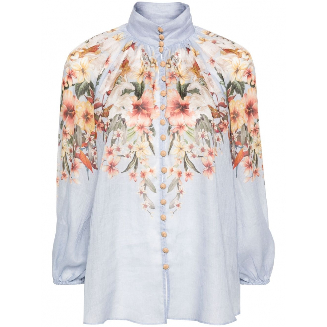 'Lexi Billow Floral' Langärmelige Bluse für Damen