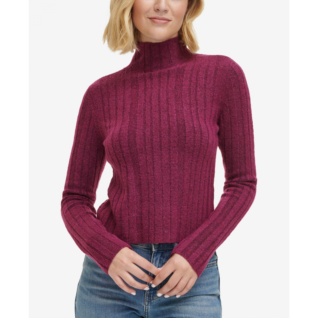 'Ribbed' Pullover für Damen