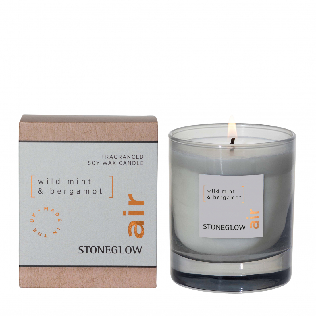 'Wild Mint & Bergamot' Scented Candle - 160 g